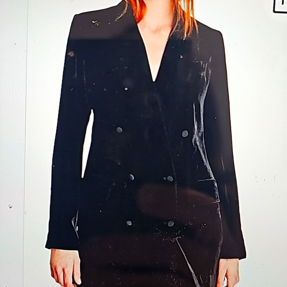 Madewell Velvet Caldwell Double-Breasted Blazer xs
